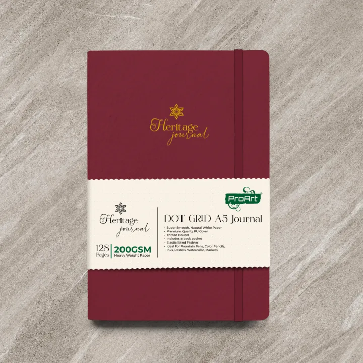 ProArt%20Heritage%20Dot%20Grid%20Journal,%20A5%20Size-200GSM%20Paper%20-%20Image%209