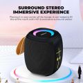 SonicGear SonicGo 5 Portable Speaker - IPX4 Waterproof - Bluetooth V5.4 - RGB Lighting - FM Radio & TWS Pairing - Upto 6 hours of Play Time. 
