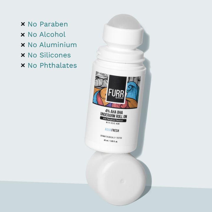 FURR%204%25%20AHA%20BHA%20Underarm%20Roll%20On%20with%20Kojic%20Acid%20%7C%20Long-Lasting%20FreshAqua%20Fragrance%20%7C%20Helps%20Reduce%20Pigmentation,%20Prevents%20Body%20Odour%20&%20Brightens%20Skin%20%7C%20Dermatologically%20Tested%20%7C%20Antiperspirant%20%7C%2040ml%20-%20Image%204