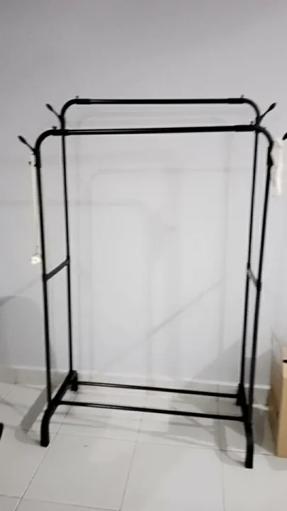 Coat%20Rack%20Garment%20Rack%20Free-standing%20Clothes%20Hanger%20With%20Top%20Rod%20Clothes%20Shelves%20Storage%20Wardrobe%20Hanger%20Floor%20Cloth%20Drying%20Rack%20-%20Image%202