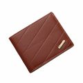 6 Slot 2 Fold Purse Business Multi-position Thin Men's Hand Bag Wear-resistant Retro Male Leather Purse Travel. 