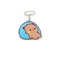Mobile Phone Bag Keychain Acrylic Super Cute Couple Keychain Cartoon Animal Bubu Dudu Panda Bear Keyring Kawaii Sweet Cute Cartoon Bubu Dudu Key Chain Car Keyring. 