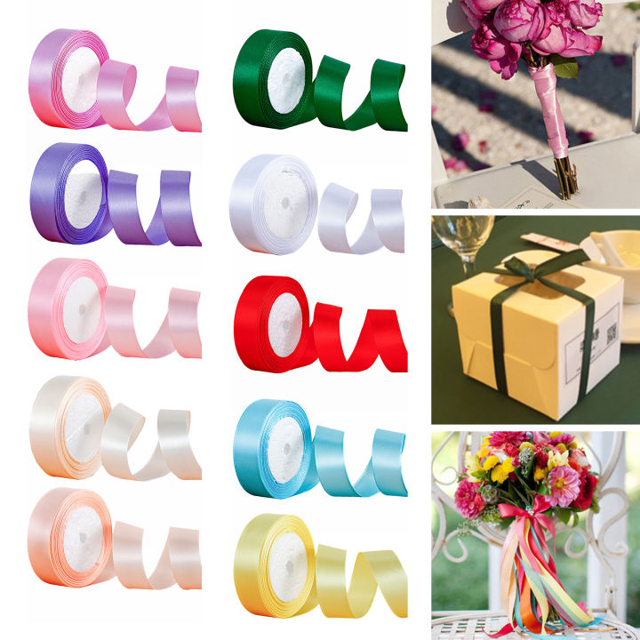 Certiou%20Single-sided%20Gift%20Ribbon%2025%20Yards%20Satin%20Craft%20Ribbon%20Bright%20Color%20Gift%20Wrapping%20Ribbon%20for%20Bouquets%20Hair%20Ties%20Greeting%20Cards%20Wedding%20-%20Image%203
