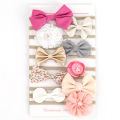 Baby Girls Headbands Set, New Hair Bows Elastic Kids Nylon Hairbands Cute Velvet Chiffon Leather Headbands-10pcs/pack. 