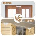 ARELENE 2X Metal Bifold Door Lock, Bi-Fold Door Lock Installation-Free, Lock for Bifold Closet Doors Security. 