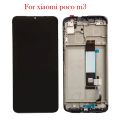 6.53" LCD For Xiaomi Poco M3 Display For Pocophone M3 M2010J19CG LCD Screen Touch Panel Digitizer  Assembly Replacement Part with Frame. 