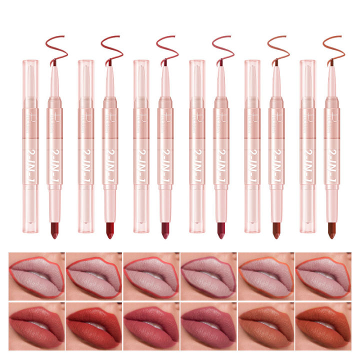 Cross-border Beauty Pudaier Double Ended Lip Liner Matte Matte Lipstick ...