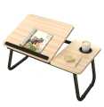 laptop table wooden folding portable (multipurpose laptop/study table)-brown. 