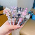 DISICHEN Sanrio Kuromi Ballpoint Pen Crystal Flash Diamond Rotating Neutral Pen Black Cute Girl Dreamy Cartoon Hello Kitty Pearl Pen Original. 