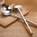 NAMUNY Long Handle Soup Ladle Cooking Utensils Ladle Spoon Wok Soup Spoon Kitchen Tool A. 