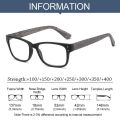 Elegant Blue Ray Blocking Anti-Blue Light Reading Glasses Ultralight PC Square Eyeglasses Eye Protection Hyperopia Glasses Office. 