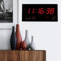 LED Digital Calendar JH4600 - Large Wall Clock with Calendar and Temperature Display - 46cm Length. 