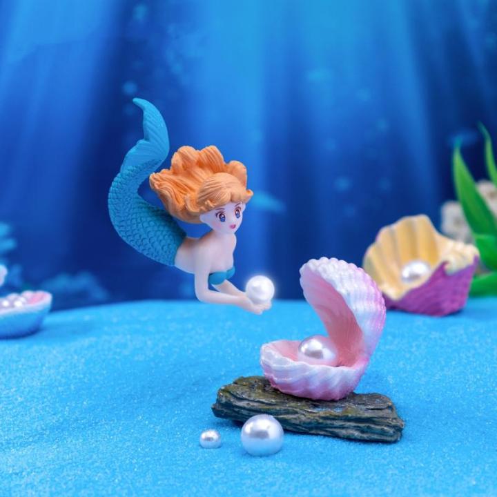 4Pcs%20Kawaii%20Reef%20Mermaid%20Doll%20Fish%20Tank%20Aquarium%20Decorations%20Ornaments%20Home%20Decor%20Cute%20Cake%20Topper%20Toy%20Gift%20DIY%20Decoration%20QINGHE%20-%20Image%204