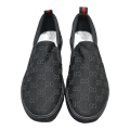 Black Color Levo No Lace Slip On Sneaker For Men. 