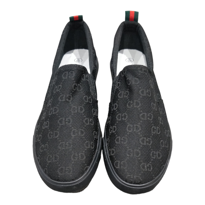 Black Color Levo No Lace Slip On Sneaker For Men
