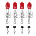 NCANRUI 4 PCS 60 Lbs Antislip Covered Hand Tool Toggle Clamp Horizontal Clamp 201A. 