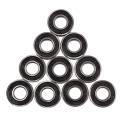 6001RS Deep Groove Ball Bearing 28 x 12 x 8 mm 30 Pieces, Silver & Black. 