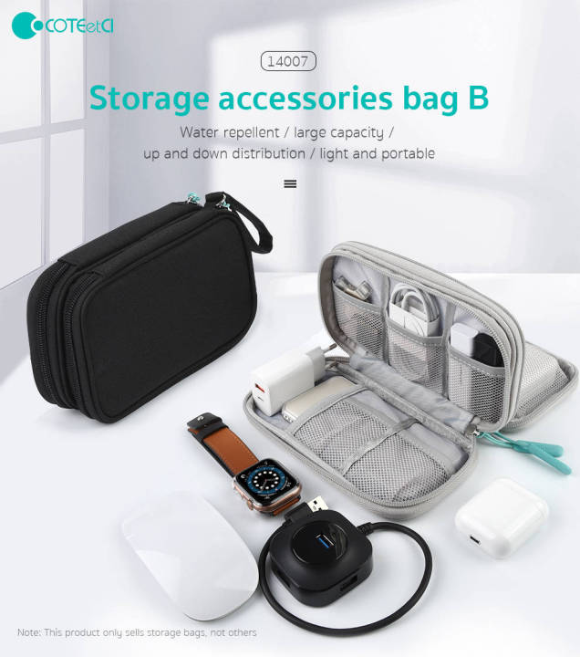 COTECi%20Electronics%20Accessories%20Organizer%20Bag%20Waterproof%20Cable%20Organizer%20Bag%20Pouch,%20Dual%20Layers%20Zipper%20Portable%20Storage%20Bag%20-%20Image%202
