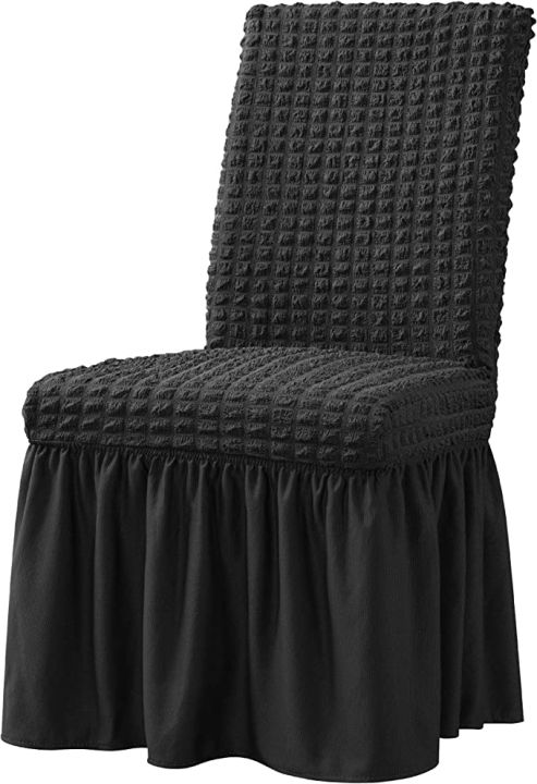 Printed Premium Stretchable Dining Chair Cover - Set of 6