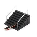 1Set Skate Toy Fingers Training Skate Park Ramp Set Funny Plastic Tech Practice Deck Black Finger Skateboards Extreme Sport. 