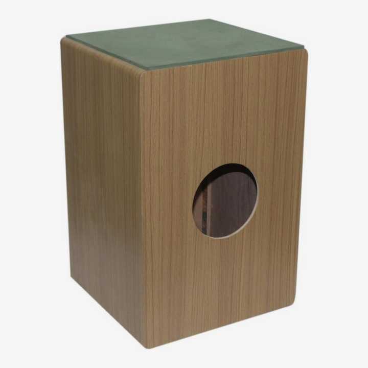 Dark Brown Wooden Nepali Made Cajon- 11.5 x 11.5 x 16 Inch