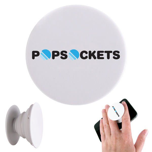 Pop Out Phone Holder Selfie Grip Finger Socket(Prints May Vary