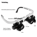 Difutagui Wenefang Sutuiying 2XLED Watch Jeweler Repair Magnifier Head-Mounted Headband Bargain Luxury price Adjustable New Magnifying Head Eye Glasses Loupe Lens 8X 15X 23X. 