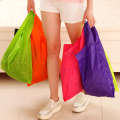 Oxford Cloth Square Foldable Shopping Bag Customizable Advertising Creative Eco-friendly Polyester Portable Handbag. 