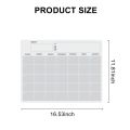 A3 Magnetic Whiteboard Dry Erase Calendar Set for Fridge 17X12 inch. 