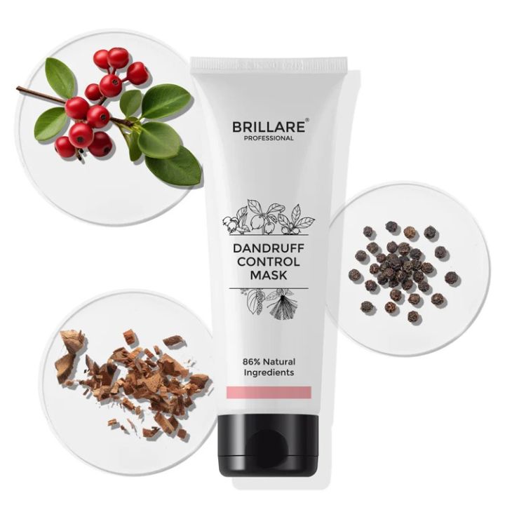 Brillare Dandruff Control Mask For Itchy, Flaky Scalp - 125 Gm