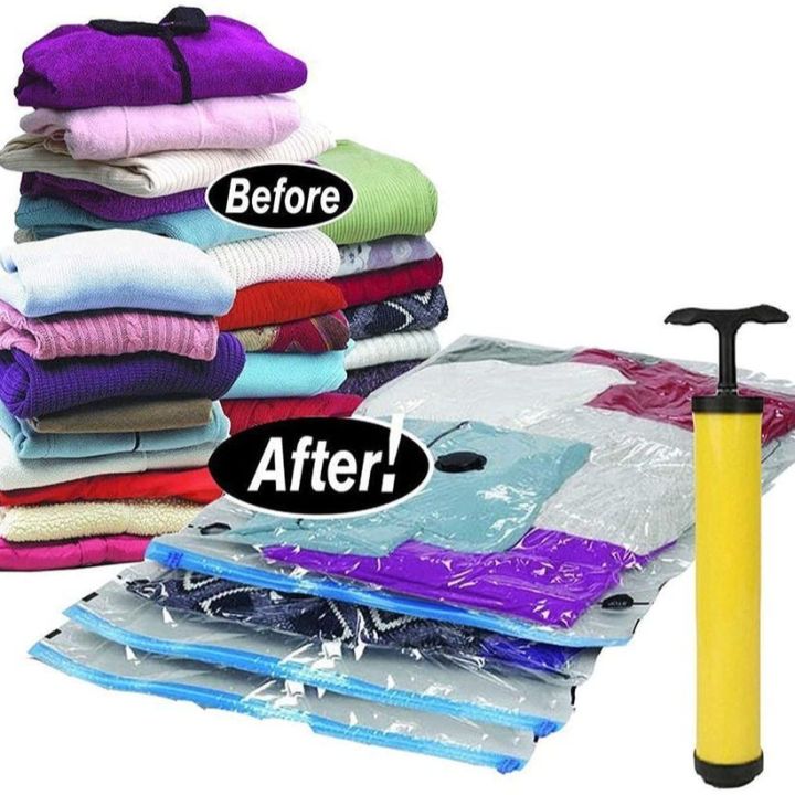 Smart%20Vacuum%20Storage%20Reusable%20(Free%20Pump)%20Seal%20Zip%20Lock%20Space%20Saver%20Bags%20Clothes%20Air%20Suction%20Compressed%20Bag%20(Pack%20Of%205)%20With%20Hand%20Pump%20For%20Travel%20-%20Image%202