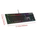 New 104 Keys RAIKU L3000 Keyboard Silent RGB Backlit Gaming Mechanical Keyboard Mechanical Keys With Knob Wired Keyboard Office. 