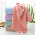 Solid Microfiber Absorbent Bath Towel-Set Of 5. 