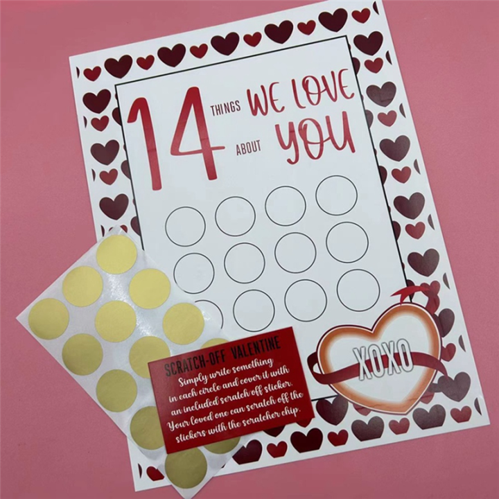 14%20Things%20Love%20Things%20Valentine%20Day%20Scratch-Off%20Print%20Romantic%20Greeting%20Love%20Scratching%20Card%20for%20Husband%20Wife%20Lovers,B%20Easy%20to%20Use%20-%20Image%202