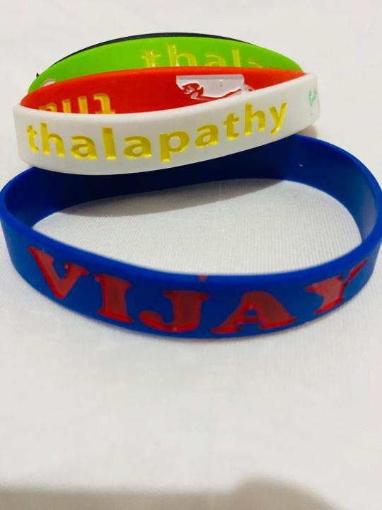 Vylon Thalapathy Vijay Embossed Wrist Band