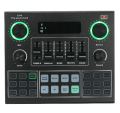 V9 Live Sound Card BT Accompaniment Audio Mixer with Sound Effects Broadcasting Recording Network Singing on Phones Laptop. 