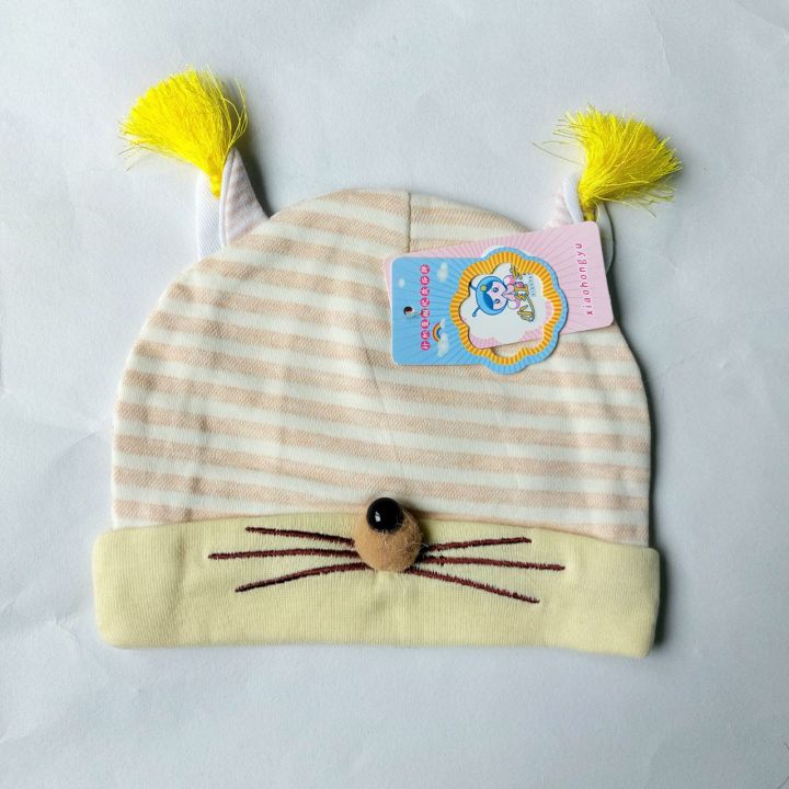 Newborn%20Cute%20Bunny%20Nose%20Baby%20Soft%20Cotton%20Topi%20Cap%20For%20Boy%20And%20Girl%20CS%20(0%20to%206%20months)%20-%20Image%208