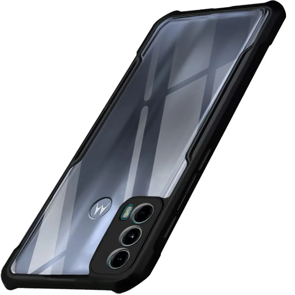 Anti-Slip Motorola Moto E20/E30/E40 Hybrid Case With Stand - Foto 2