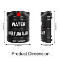 Water Tank Overflow Alarm Siren, Wired Sensor Security System Water Alarm Bell. 