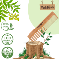 KeshBindu Neem Wooden Comb For Men & Women Suited For All Hair Types (Dual Tooth Comb). 