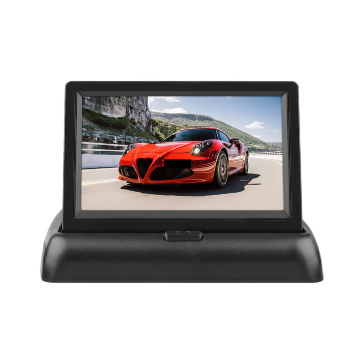 4.3 Inch Car Foldable Monitor LCD Screen Stand 12-24V Input Universal