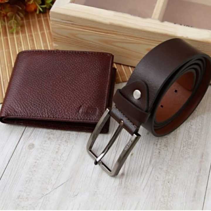 PU Leather Belt And Purse Combo For Men - Fashion | Belts For Men | Purse For Men | Men's Wear | Combo Pack |