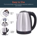 Electric Kettle 2 Liter Hot Water Tea Coffee Maker Jug Boiler Machine Stainless Steel. 