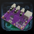 For Raspberry Pi Zero 2 W USB To RJ45 HUB Ethernet or USB To RJ45 HUB for Pi0 and Pi0 2W(Without Case). 
