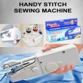 Portable Mini Handheld Sewing Machines Stitch Sew Needlework Cordless Clothes Fabrics Electric Sewing Machine Stitch Set. 