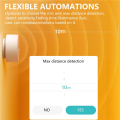 (GGBR) 2X ZigBee Human Presence Sensor Detector Radar Wave Sensor for Home Security Tuya Smart Human Body Exists Sensor 5.8G. 