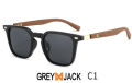GREYJACK Weiferer wooden stick design Polorised sunglassfor men and women. 