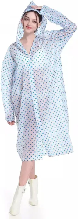 Eva%20Transparent%20Polka%20Dot%20Print%20Hooded%20Front%20Button%20Raincoat%20-%20Image%203