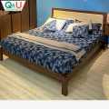 QuanU Q&U Furniture - {L= 7feet * W= 5feet} Sketch The Time Design Queen Size Bed Without Side Box - 61806-2. 