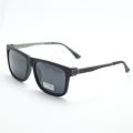 Matte Black Polarized Square Frame Sunglasses For Men | UV 400 Protection Solid Square Sunglasses For Men. 